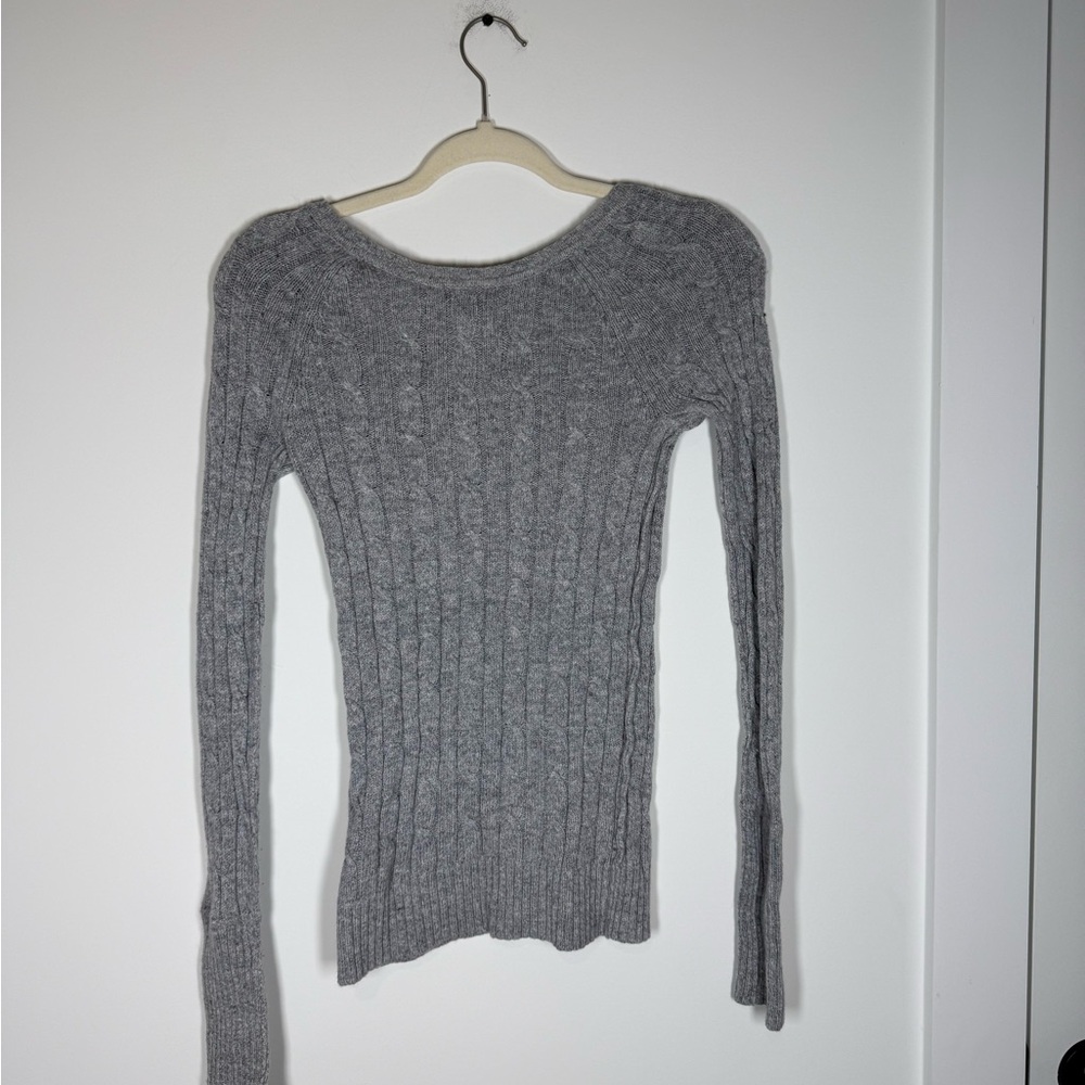 American Eagle Outfitters Heather Gray Scoop Neck Sweater Bella Swan XS - Picture 5 of 5